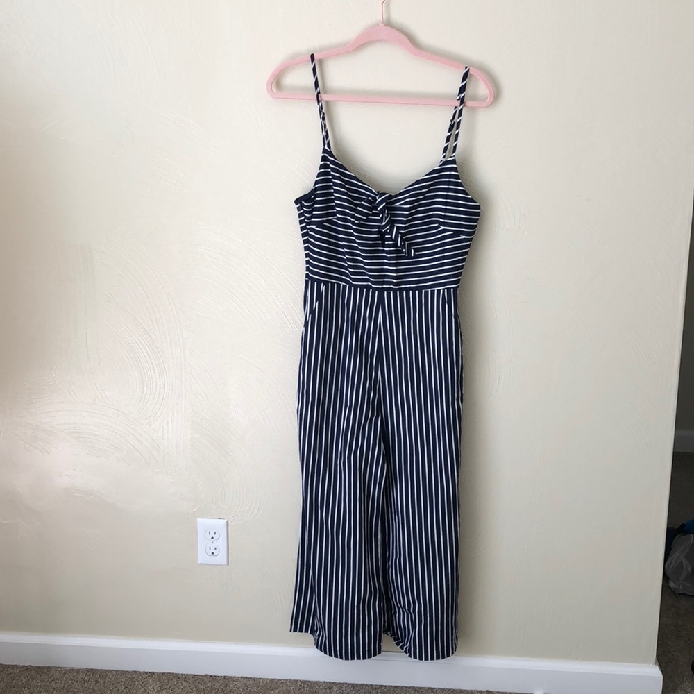 Navy striped Jumpsuit